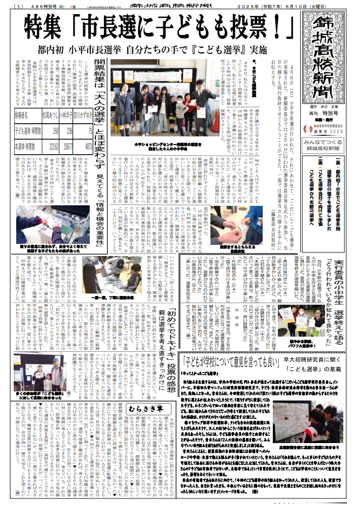 錦城高校新聞